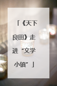 《天下良田》走进“文学小镇”