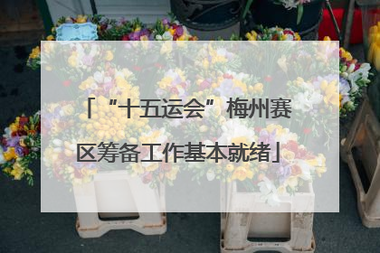 “十五运会”梅州赛区筹备工作基本就绪