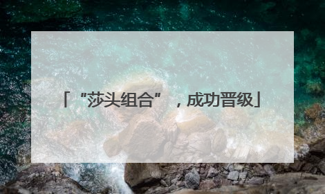 “莎头组合”，成功晋级