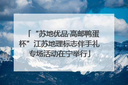 “苏地优品·高邮鸭蛋杯”江苏地理标志伴手礼专场活动在宁举行