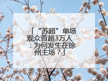 “苏超”单场观众首超3万人：为何发生在徐州主场？