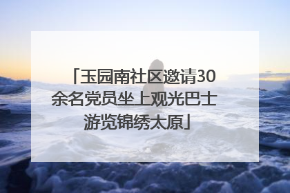 玉园南社区邀请30余名党员坐上观光巴士 游览锦绣太原