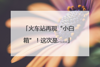 火车站再现“小白箱”！这次是……