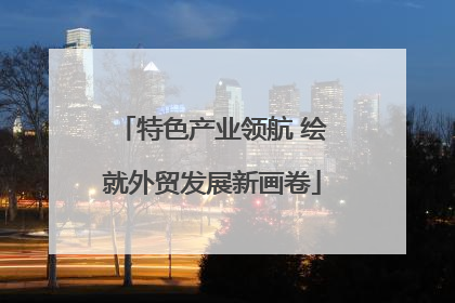 特色产业领航 绘就外贸发展新画卷