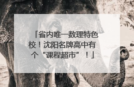 省内唯一数理特色校！沈阳名牌高中有个“课程超市”！