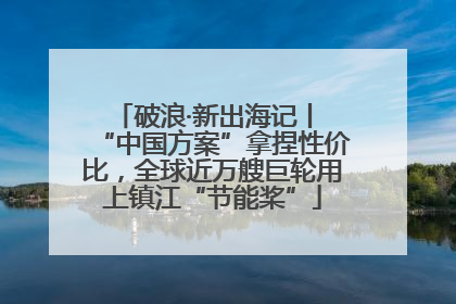 破浪·新出海记丨 “中国方案”拿捏性价比，全球近万艘巨轮用上镇江“节能桨”