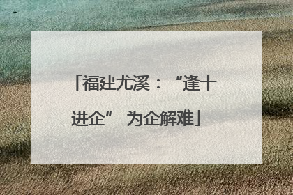 福建尤溪：“逢十进企” 为企解难