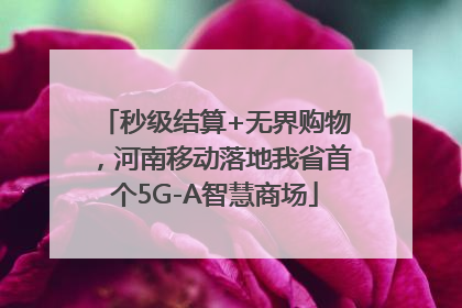 秒级结算+无界购物，河南移动落地我省首个5G-A智慧商场