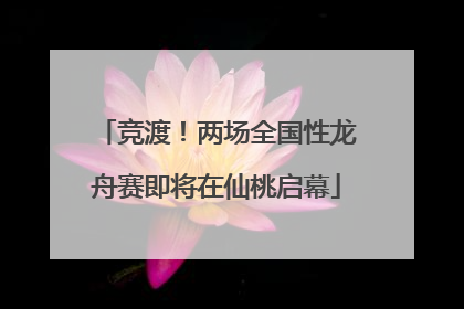 竞渡！两场全国性龙舟赛即将在仙桃启幕