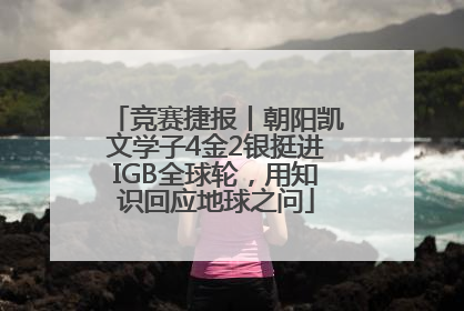 竞赛捷报丨朝阳凯文学子4金2银挺进IGB全球轮，用知识回应地球之问