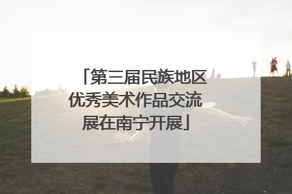 第三届民族地区优秀美术作品交流展在南宁开展