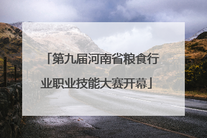 第九届河南省粮食行业职业技能大赛开幕