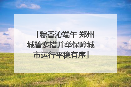 粽香沁端午 郑州城管多措并举保障城市运行平稳有序