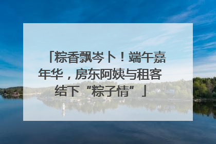粽香飘岑卜！端午嘉年华，房东阿姨与租客结下“粽子情”