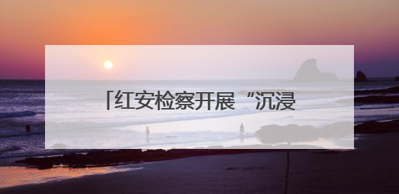 红安检察开展“沉浸式”廉政警示教育