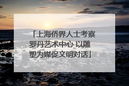 上海侨界人士考察罗丹艺术中心 以雕塑为媒促文明对话