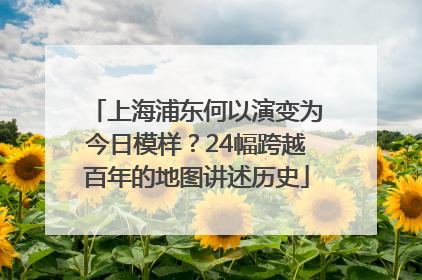 上海浦东何以演变为今日模样？24幅跨越百年的地图讲述历史