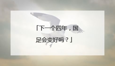 下一个四年，国足会变好吗？