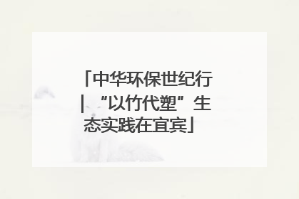 中华环保世纪行｜“以竹代塑”生态实践在宜宾