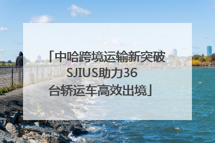 中哈跨境运输新突破 SJIUS助力36台轿运车高效出境