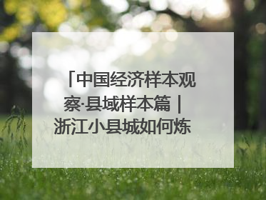 中国经济样本观察·县域样本篇｜浙江小县城如何炼成“国际范”？