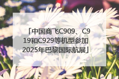 中国商飞C909、C919和C929等机型参加2025年巴黎国际航展