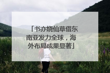 书亦烧仙草借东南亚发力全球，海外布局成果显著