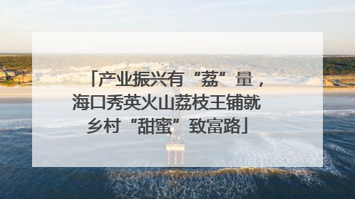 产业振兴有“荔”量，海口秀英火山荔枝王铺就乡村“甜蜜”致富路