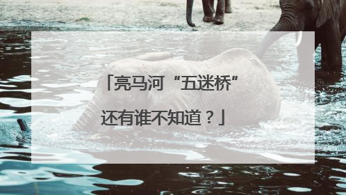 亮马河“五迷桥”还有谁不知道？