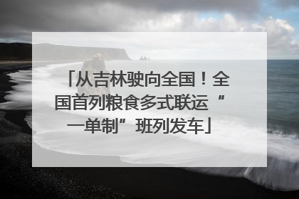 从吉林驶向全国！全国首列粮食多式联运“一单制”班列发车