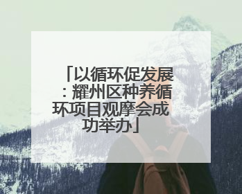 以循环促发展：耀州区种养循环项目观摩会成功举办
