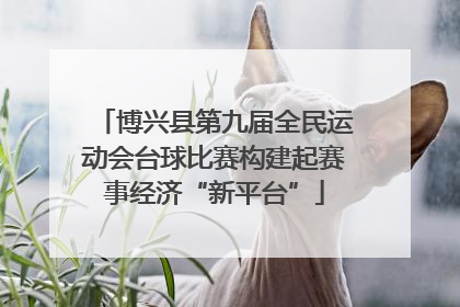 博兴县第九届全民运动会台球比赛构建起赛事经济“新平台”