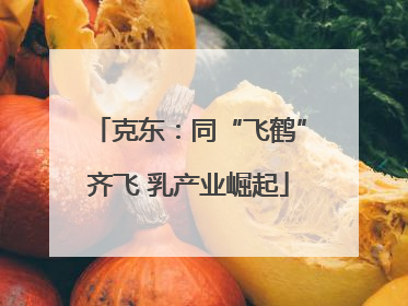 克东：同“飞鹤”齐飞 乳产业崛起