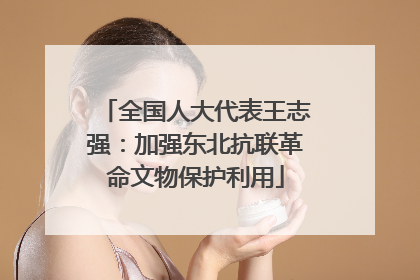 全国人大代表王志强:加强东北抗联革命文物保护利用