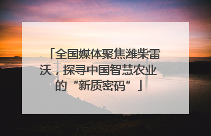全国媒体聚焦潍柴雷沃，探寻中国智慧农业的“新质密码”