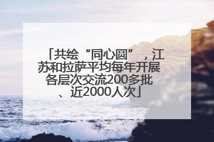 共绘“同心圆”，江苏和拉萨平均每年开展各层次交流200多批、近2000人次