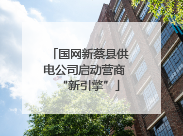 国网新蔡县供电公司启动营商“新引擎”