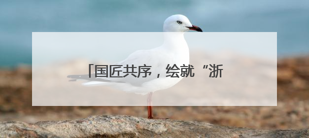 国匠共序，绘就“浙”里蓝图丨美好上新