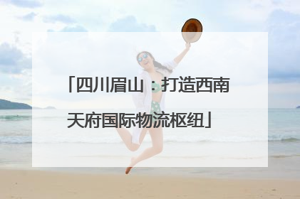 四川眉山：打造西南天府国际物流枢纽