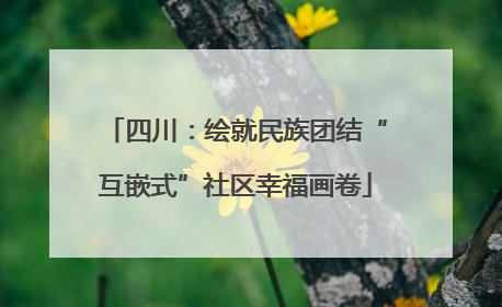 四川：绘就民族团结“互嵌式”社区幸福画卷