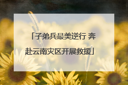子弟兵最美逆行 奔赴云南灾区开展救援