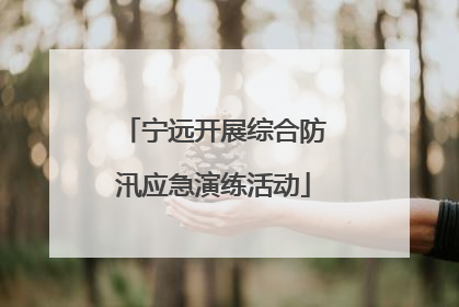 宁远开展综合防汛应急演练活动