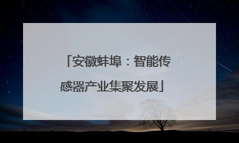 安徽蚌埠：智能传感器产业集聚发展