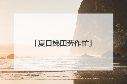 夏日梯田劳作忙