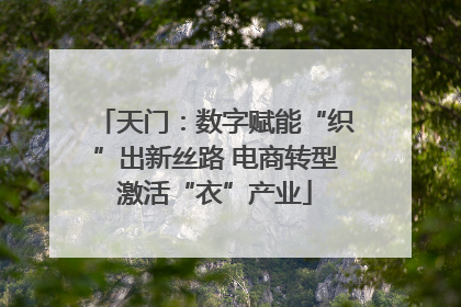 天门：数字赋能“织”出新丝路 电商转型激活“衣”产业
