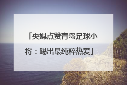 央媒点赞青岛足球小将：踢出最纯粹热爱