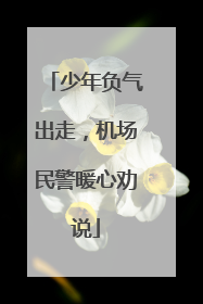少年负气出走，机场民警暖心劝说