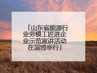山东省能源行业劳模工匠进企业示范宣讲活动在淄博举行