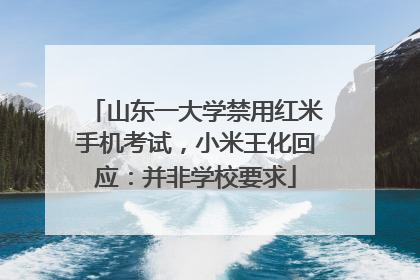 山东一大学禁用红米手机考试，小米王化回应：并非学校要求