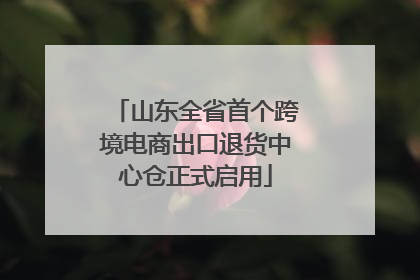 山东全省首个跨境电商出口退货中心仓正式启用